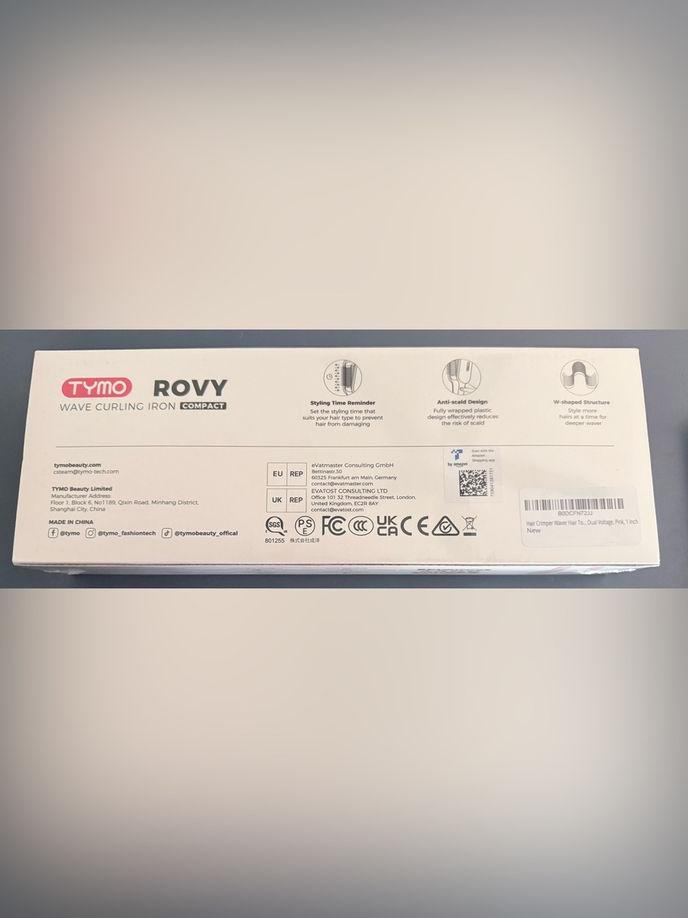 TYMO ROVY Compact Wave Curling Iron - Pink - Picture 7 of 8